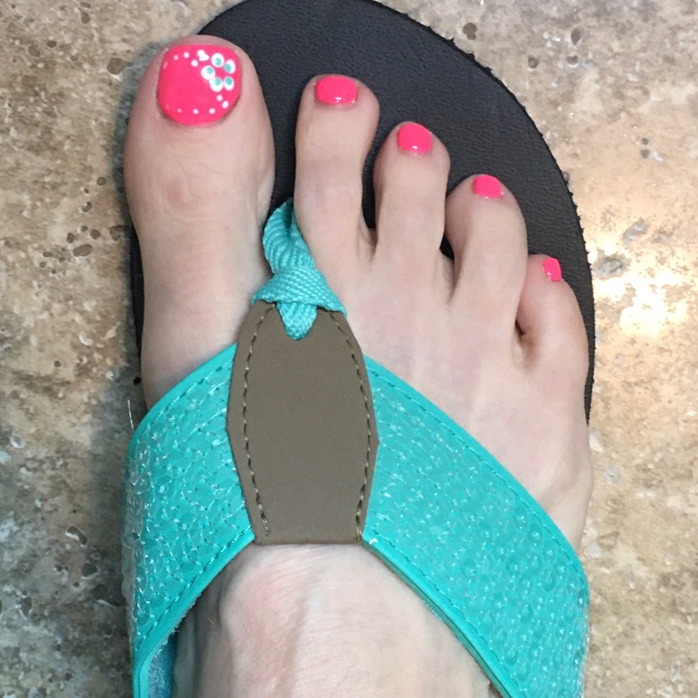 Cato brand; size9 green sandals